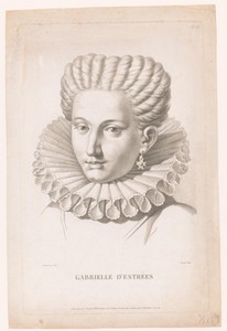 Portret van Gabrielle d'Estrées