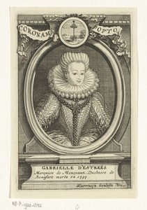 Portret van Gabrielle d'Estrées
