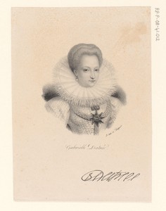 Portret van Gabrielle d'Estrées