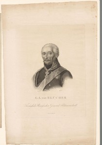Portret van Gebhard Leberecht von Blücher von Wahlstatt