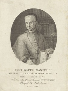 Portret van geestelijke Fortunatus Mandelli
