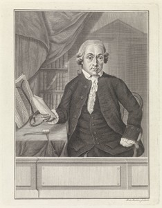 Portret van geneesheer en lector in chirurgie David van Gesscher