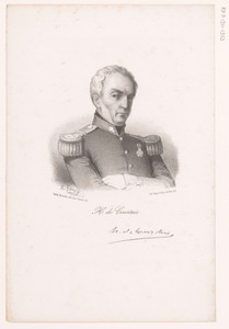 Portret van generaal Amable Gaspard Henri de Courtais