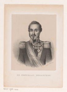 Portret van generaal Baldomero Espartero