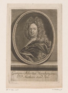 Portret van Georg Albrecht Hamberger