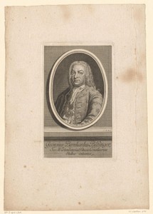 Portret van Georg Bernhard Bilfinger