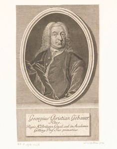 Portret van Georg Christian Gebauer