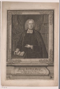 Portret van Georg Christian Haine