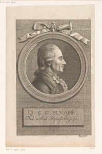Portret van Georg Christian Knapp