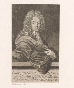 Portret van Georg Christian Lehms