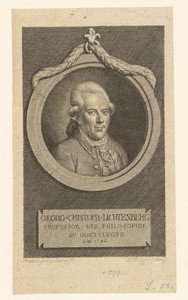 Portret van Georg Christoph Lichtenberg