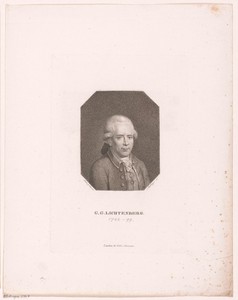 Portret van Georg Christoph Lichtenberg