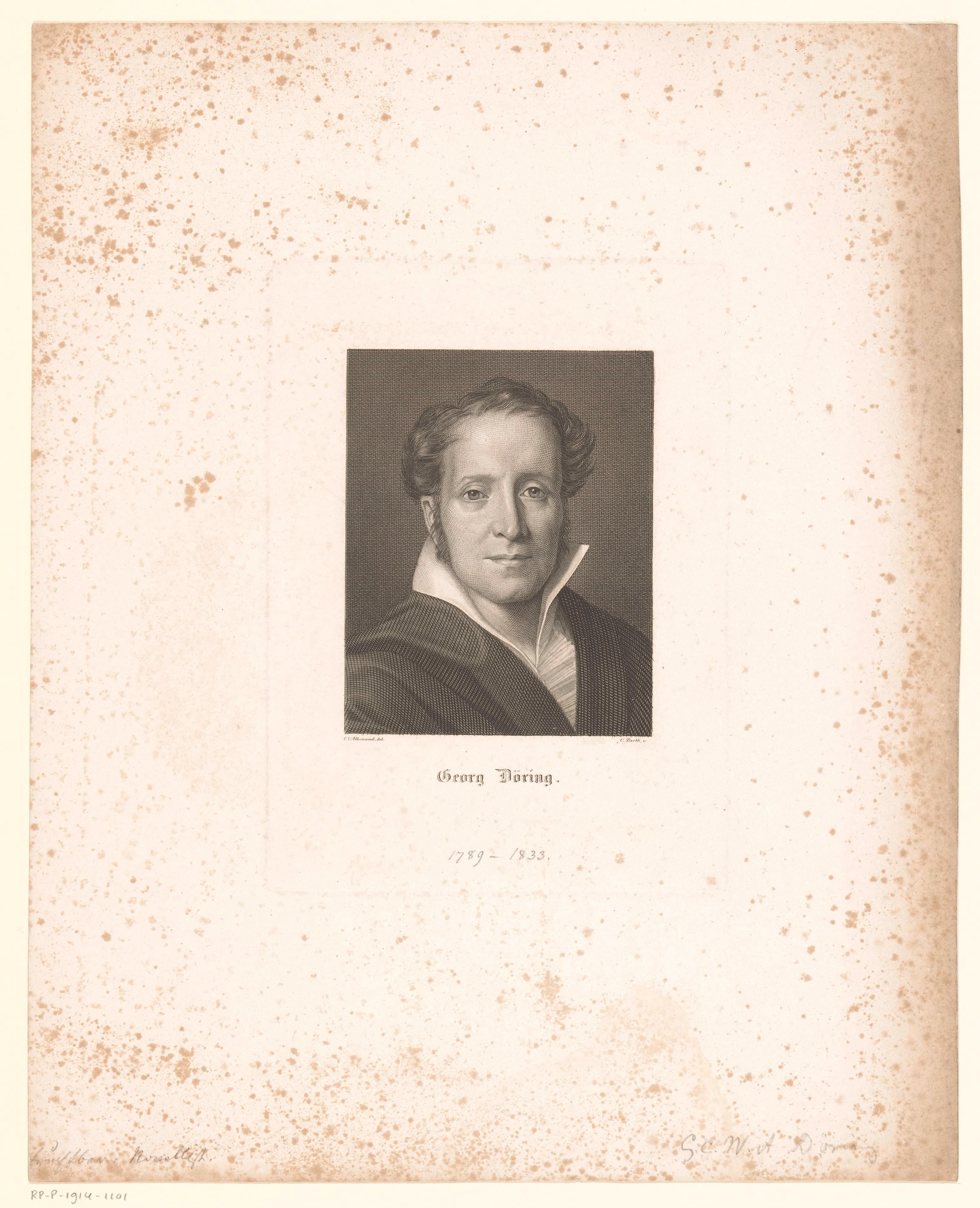Portret van Georg Döring by Karl Barth