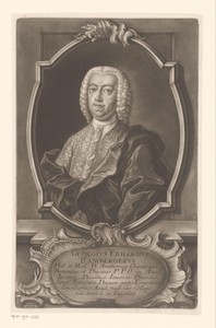 Portret van Georg Erhard Hamberger