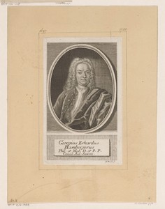 Portret van Georg Erhard Hamberger