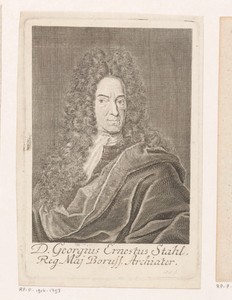 Portret van Georg Ernst Stahl