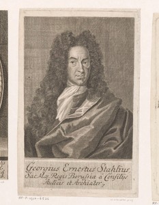 Portret van Georg Ernst Stahl
