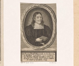 Portret van Georg Ernst Wiegand