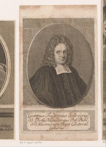 Portret van Georg Friedrich Schröer