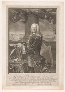 Portret van Georg Friedrich Smith