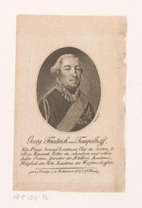 Portret van Georg Friedrich von Tempelhoff
