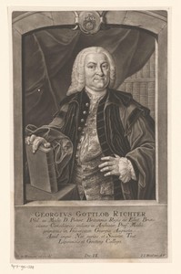 Portret van Georg Gottlob Richter