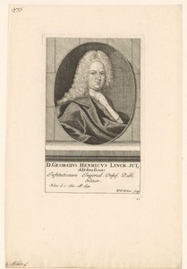 Portret van Georg Heinrich Linck