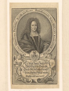 Portret van Georg Heinrich Paricius op 33-jarige leeftijd