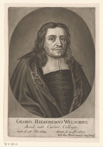 Portret van Georg Hieronymus Welsch