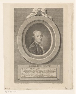 Portret van Georg Hjersing Høst op 45-jarige leeftijd