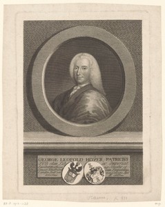 Portret van Georg Leopold Hoyer