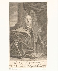 Portret van Georg Ludwig von Braunschweig-Lüneburg, later koning George I van Groot-Brittannië