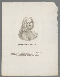 Portret van Georg Martin Preissler