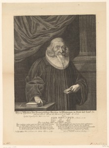 Portret van Georg Wachter op 66-jarige leeftijd