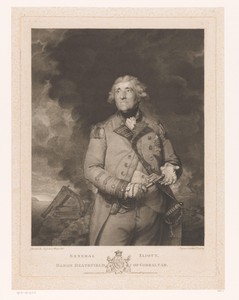 Portret van George Augustus Eliott