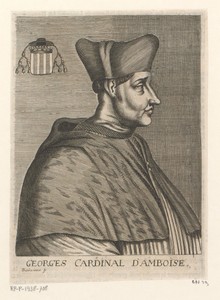 Portret van George d'Amboise, aartsbisschop van Rouen