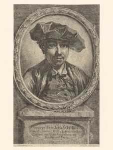 Portret van George Friedrich Schmidt