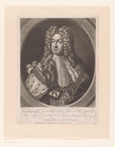 Portret van George I, koning van Groot-Brittannië en Ierland