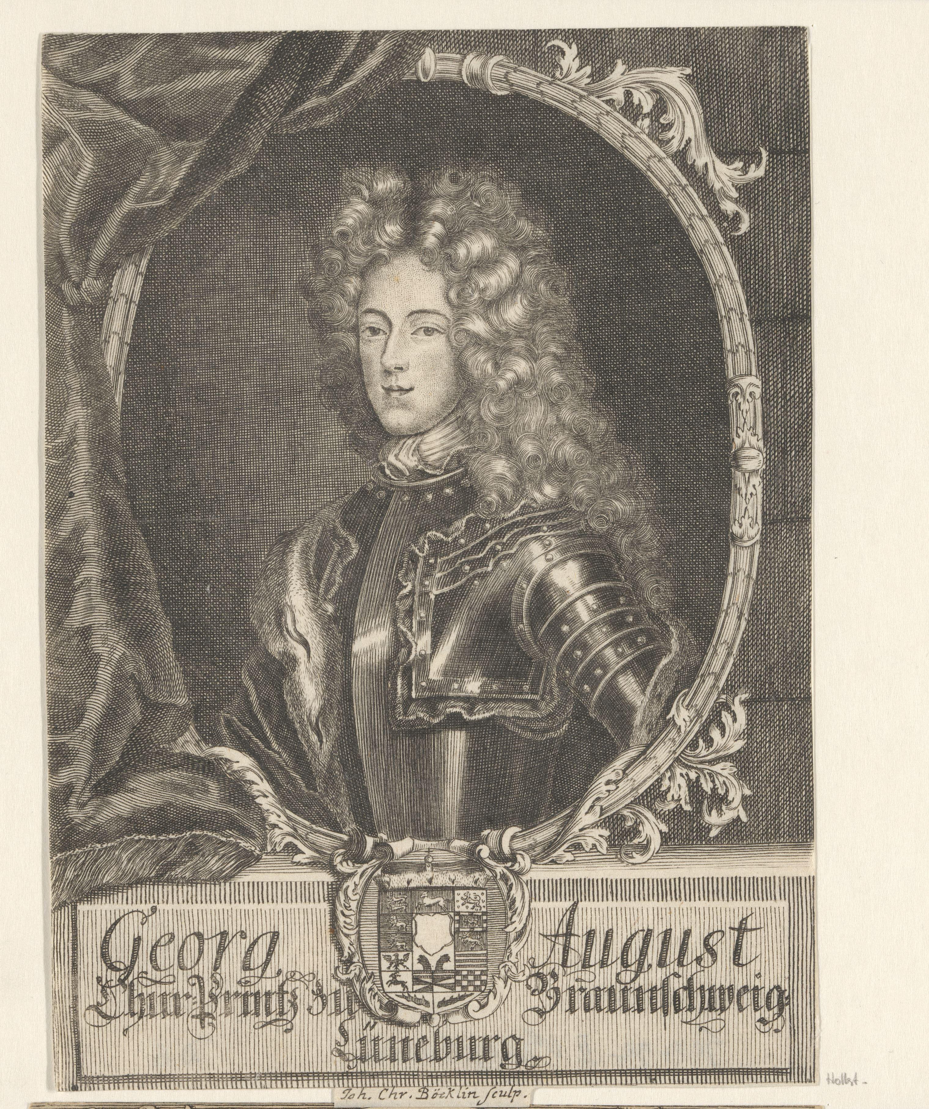 Portret van George II Augustus als prins van Braunschweig-Lüneburg by Johann Christoph Boecklin