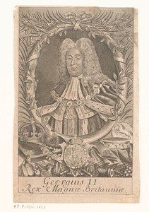 Portret van George II, koning van Groot-Brittannië