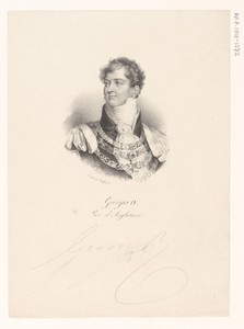 Portret van George IV van het Verenigd Koninkrijk