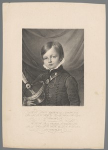 Portret van George V, koning van Hannover