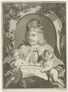 Portret van George van Kunstadt en Podiebrad, koning van Bohemen