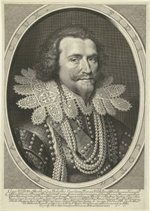Portret van George Villiers, eerste graaf van Buckingham