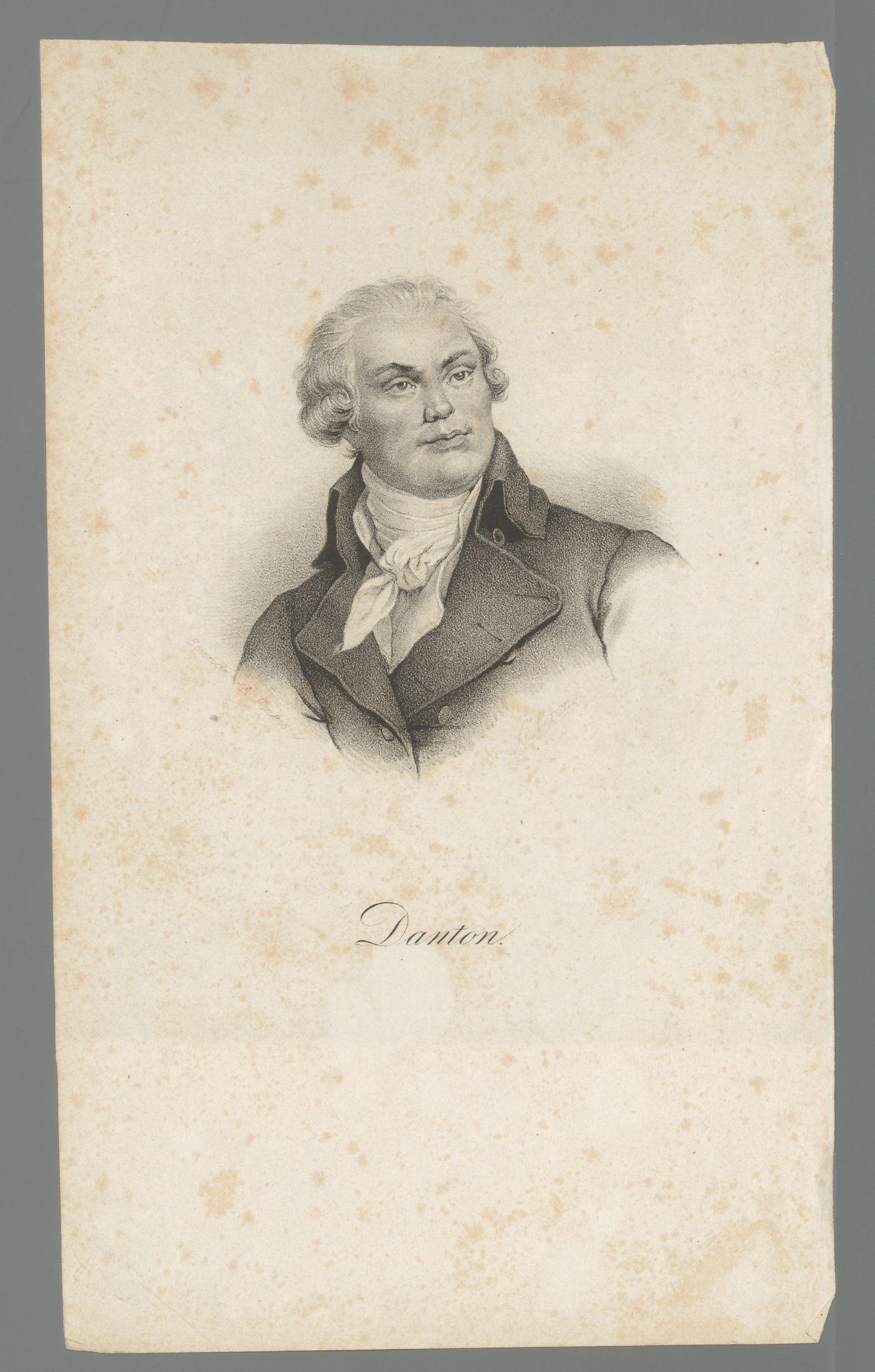 Portret van Georges-Jacques Danton by Cäcilie Brandt