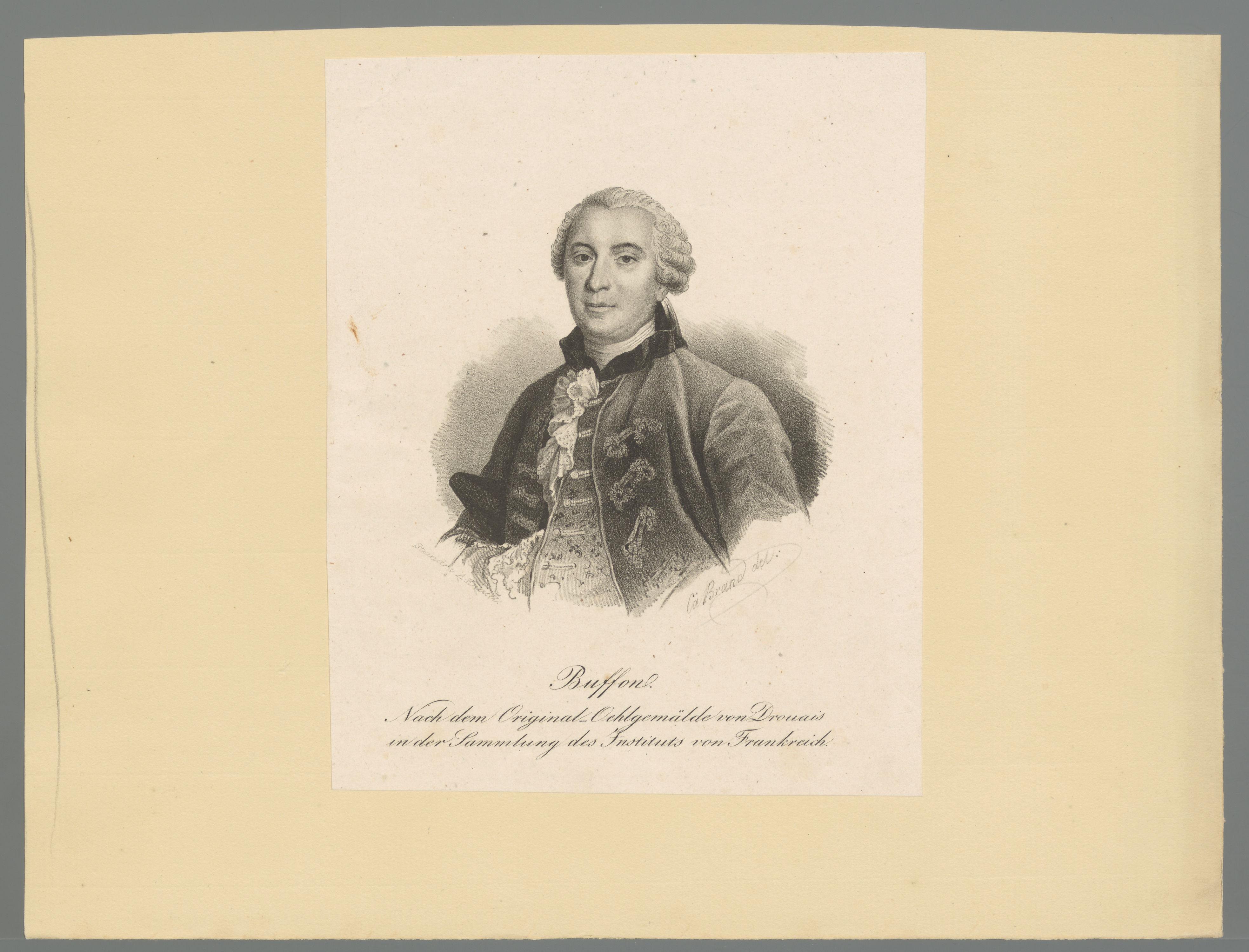 Portret van Georges-Louis Leclerc by Cäcilie Brandt