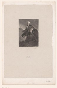 Portret van Georges-Louis Leclerc in een berglandschap