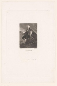 Portret van Georges-Louis Leclerc in een berglandschap