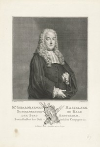 Portret van Gerard Aarnout Hasselaer