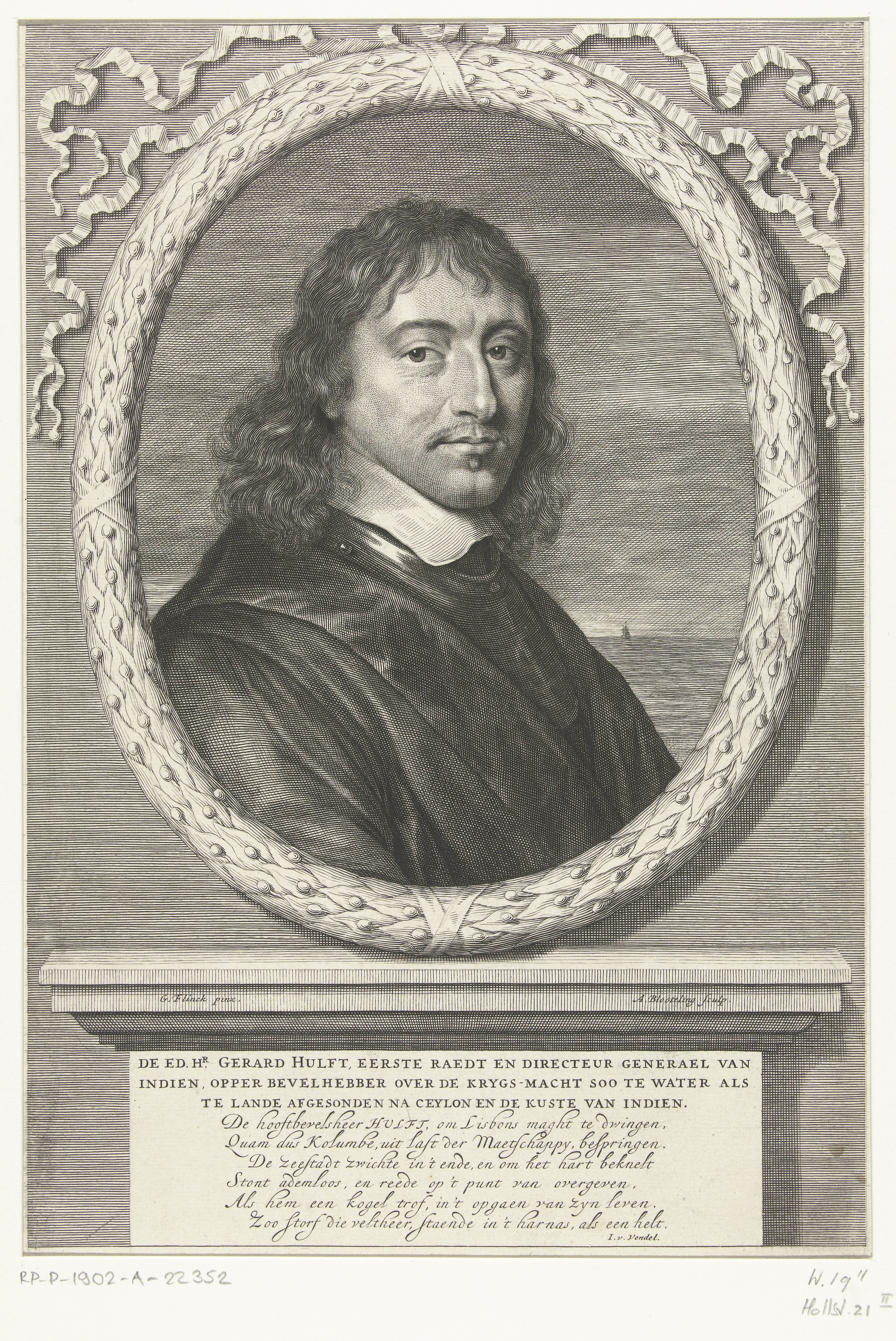 Portret van Gerard Hulft by Abraham Bloteling